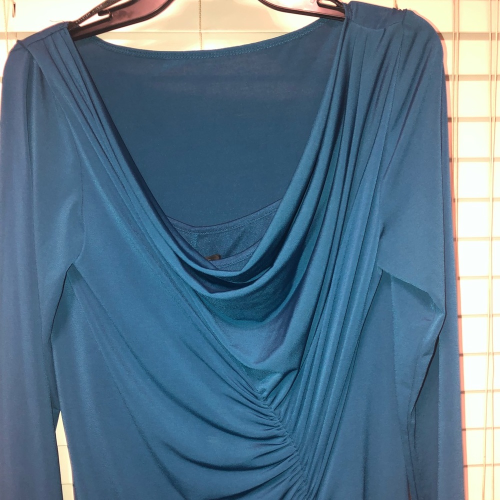 David Meister Teal Dress Size 10 NWT